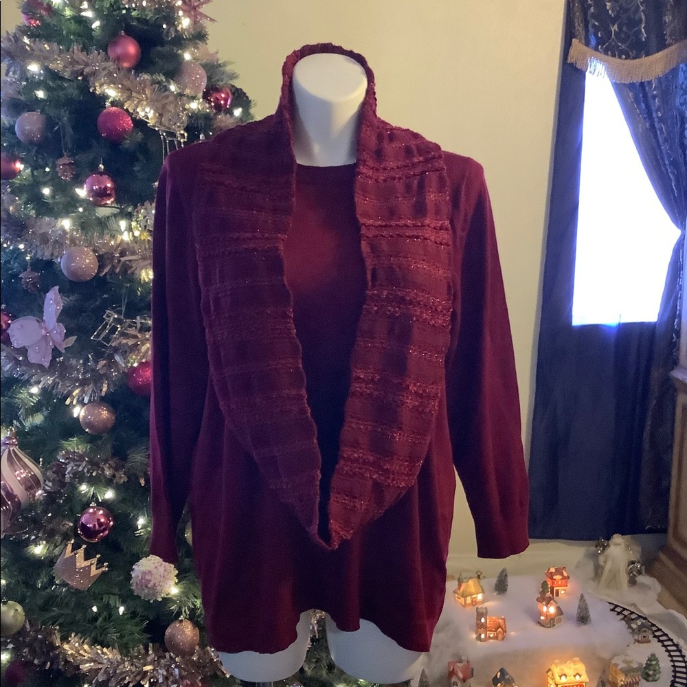 Sweater with scarf